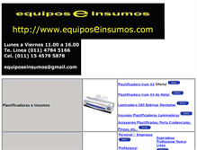 Tablet Screenshot of equiposeinsumos.com